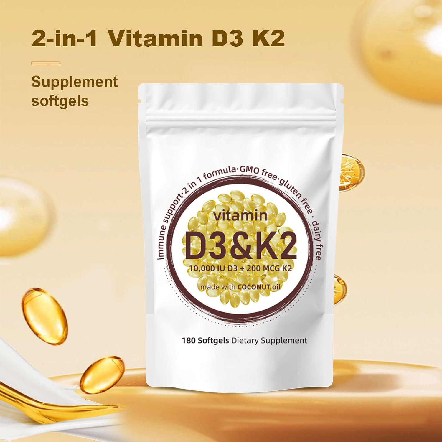 Vitamin D3 K2 Drop - Vitamin D3 K2 Kapseln – Vitamin