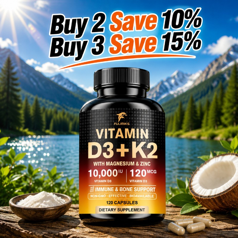 Vitamin D3 K2 Drop - 10000 IE Vitamin D3 K2 Nahrungsergänzungsmittel,