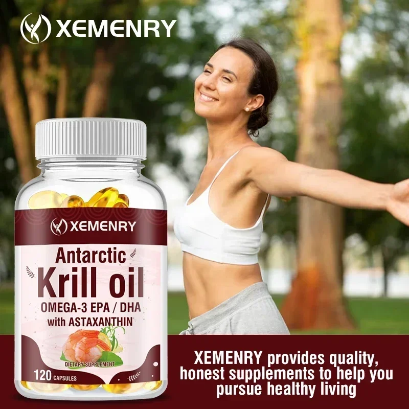 Krill Oil Supplement - Krillöl-Ergänzungsmittel – reduziert Gelenkschmerzen, unterstützt die