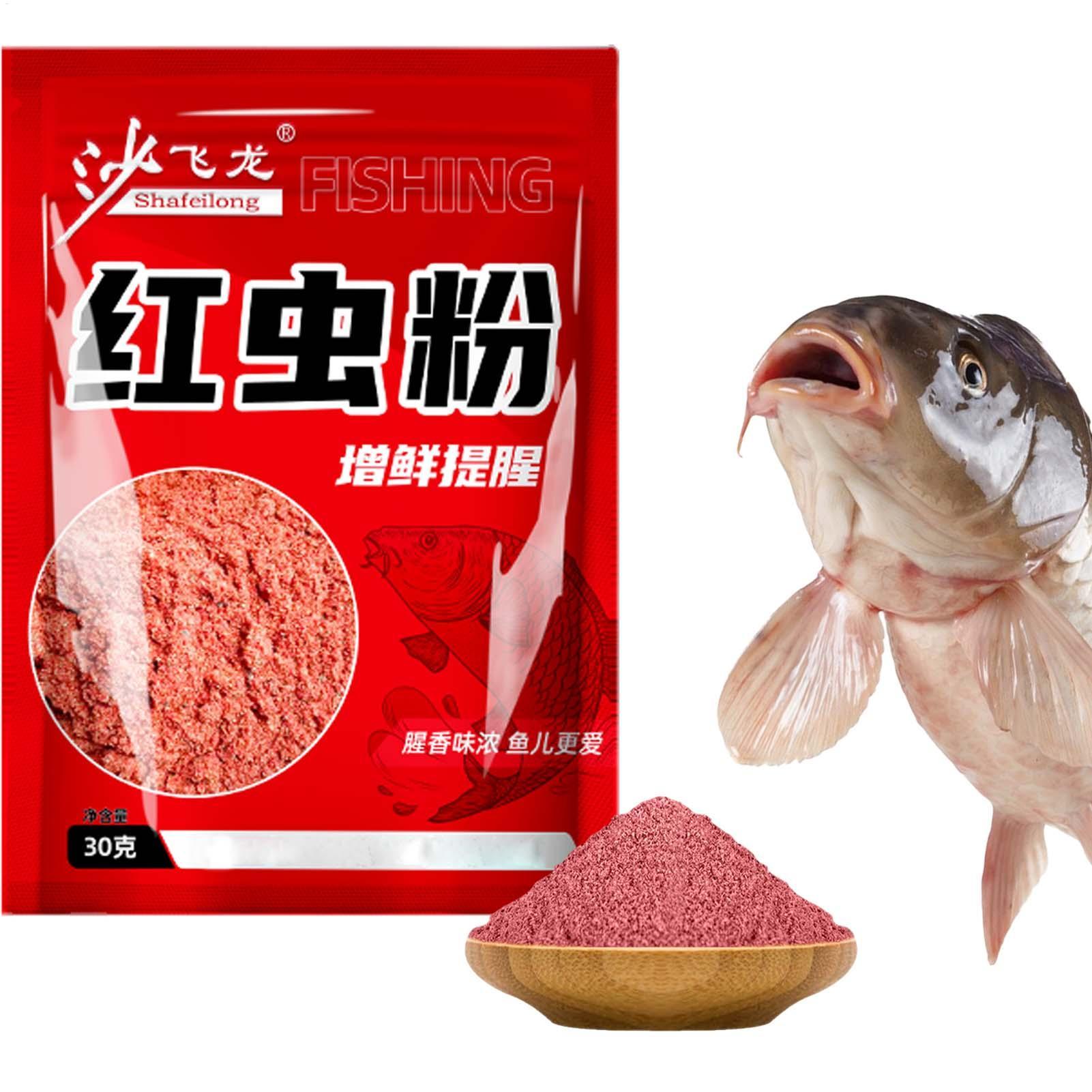 Krill Oil Supplement - 30 g rotes Wurmkörnchen-Duftpulver, hochkonzentriertes Fischlockmittel,