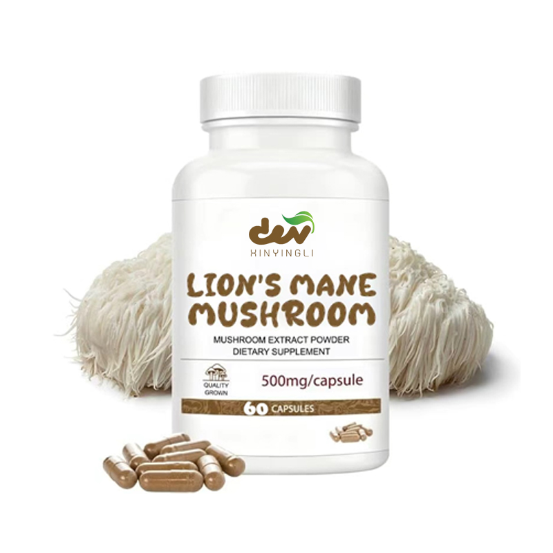 Lion Mane Mushroom - Löwenmähnen-Pilzextrakt-Kapseln - Affenkopfpilz Enthält Β-Glucan, Immunsystem-Unterstützungs-Nahrungsergänzungsmittel