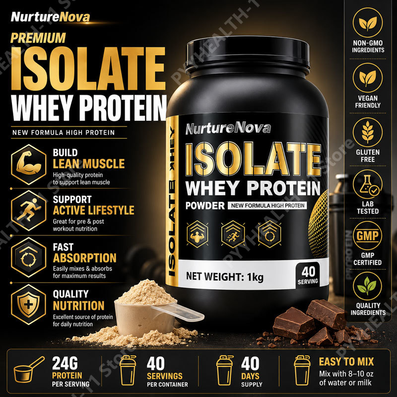 Nutrition For Fitness And Sports - Whey Protein Isolat Pulver Fettarmes Nahrungsergänzungsmittel