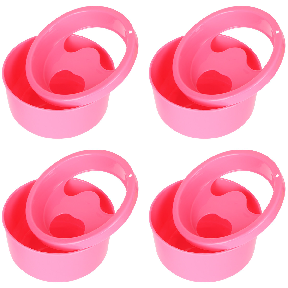 Nutrition & Fitness Class - 4-teiliges Nagel-Einweichschalen-Set, Robuste Maniküre-Schalen für DIY-Maniküre,