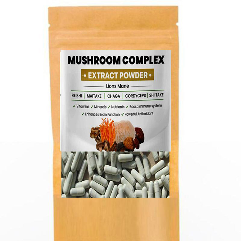 Lion Mane Mushroom - Top 6 in 1 Gemischte Pilzextrakt-Kapseln
