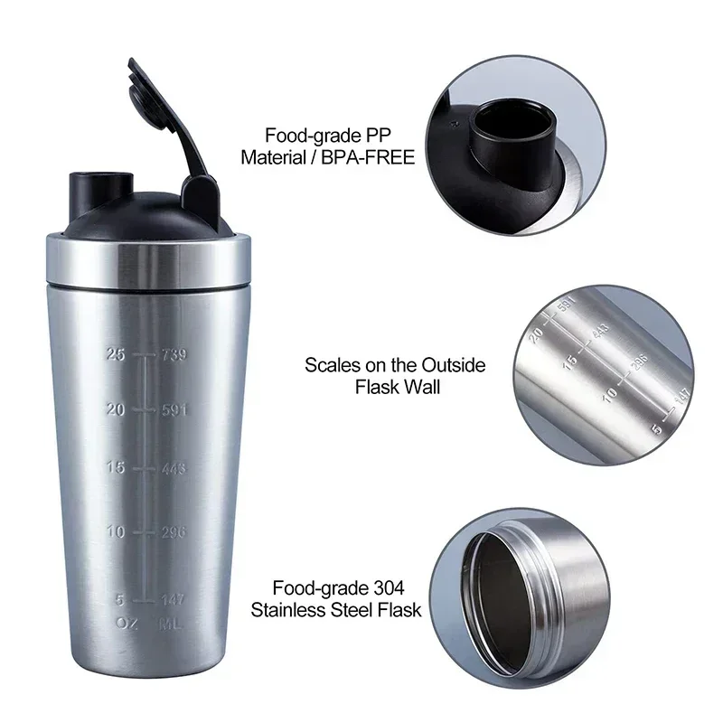 Edelstahl Protein Shaker Beche – Nutrition For Fitness And Sports Bewertung und Preis