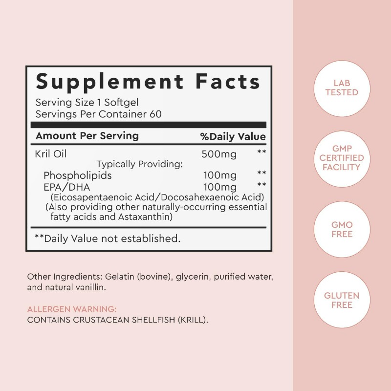 Antarktisches Krillöl, 500 mg  – Krill Oil Supplement Bewertung und Preis