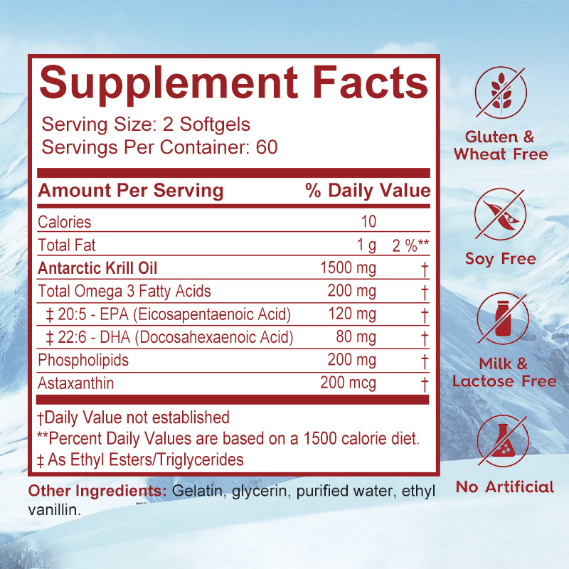 Antarktisches Krillöl-Nahrungs – Krill Oil Supplement Bewertung und Preis