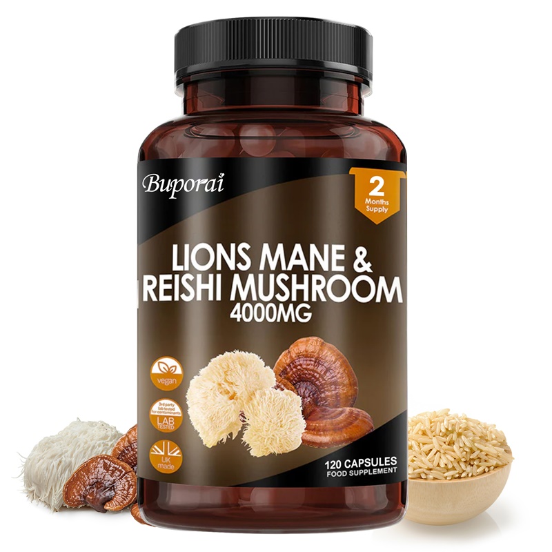 Lions Mane & Reishi-Pilz 4000  – Lion Mane Mushroom Bewertung und Preis