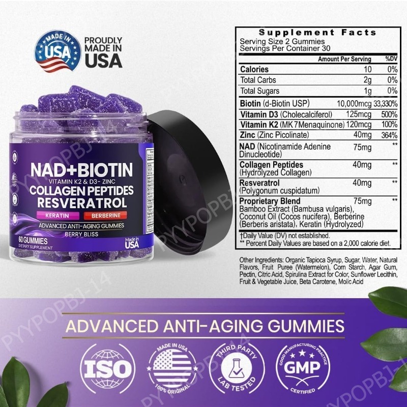 Biotin-Kollagen-Gummibärchen m – Vitamin D3 K2 Drop Bewertung und Preis