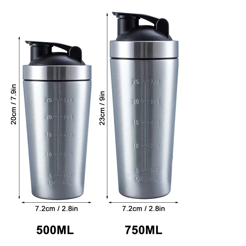 Edelstahl Protein Shaker Beche – Nutrition For Fitness And Sports Bewertung und Preis