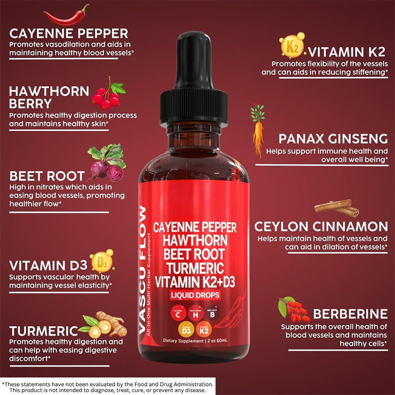 60 ml flüssige Cayenne-Pfeffer – Vitamin D3 K2 Drop Bewertung und Preis