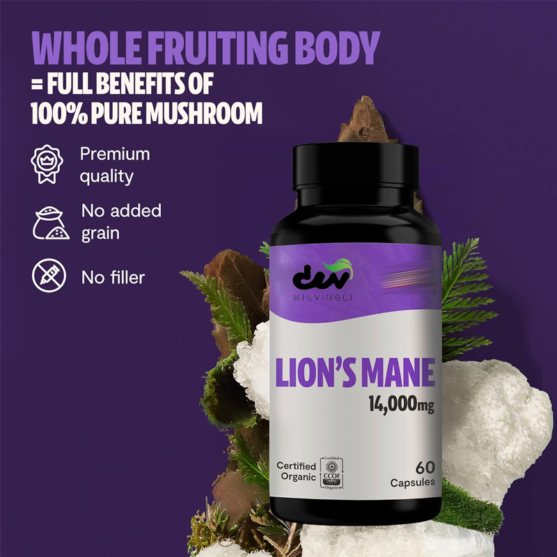 Löwenmähnen-Nahrungsergänzungs – Lion Mane Mushroom Bewertung und Preis