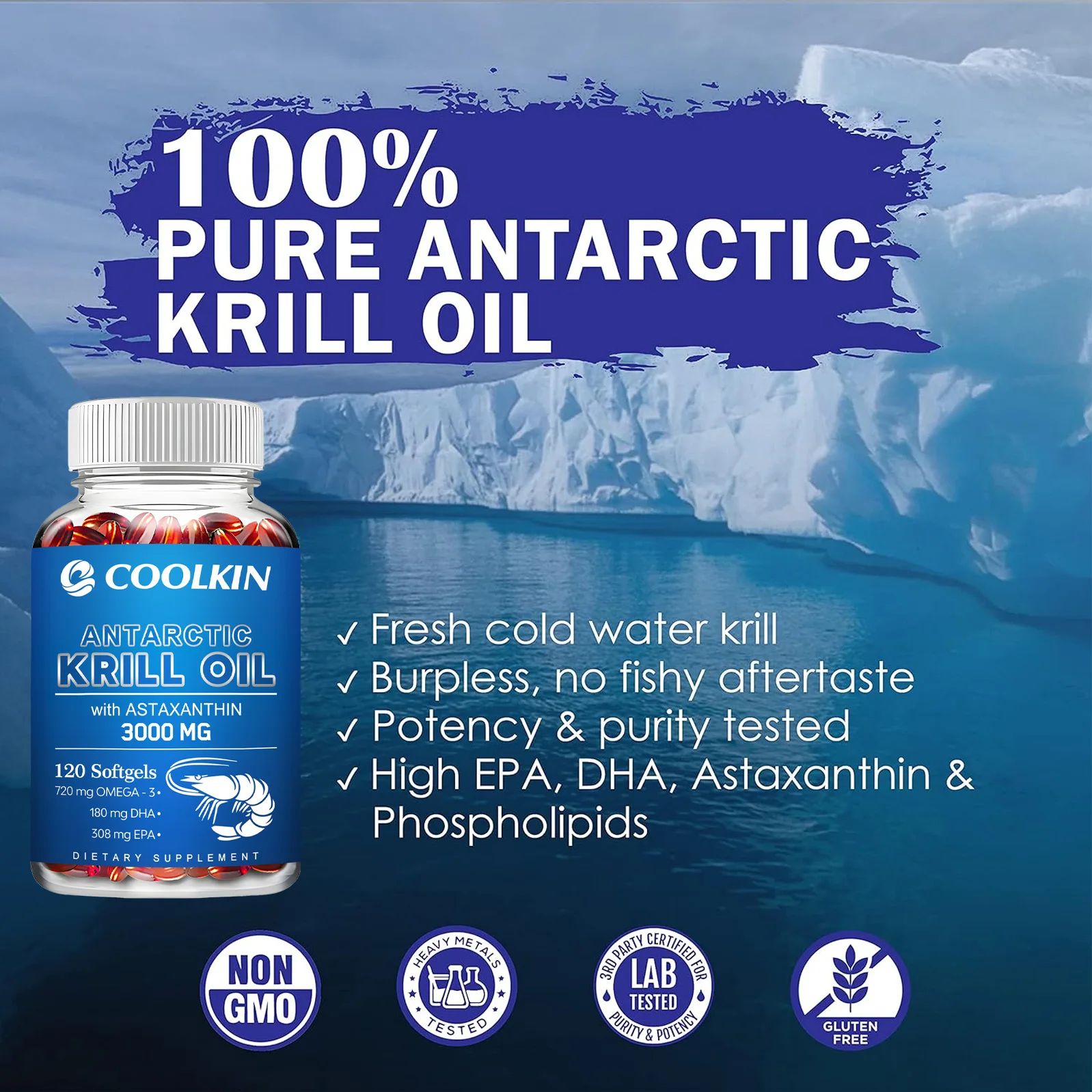 Antarktisches Krillöl-Ergänzun – Krill Oil Supplement Bewertung und Preis