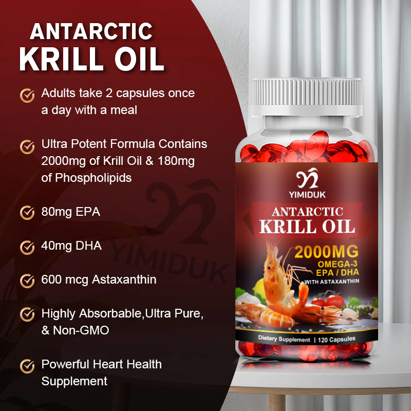 Antarktisches Krillöl 2000 mg  – Krill Oil Supplement Bewertung und Preis