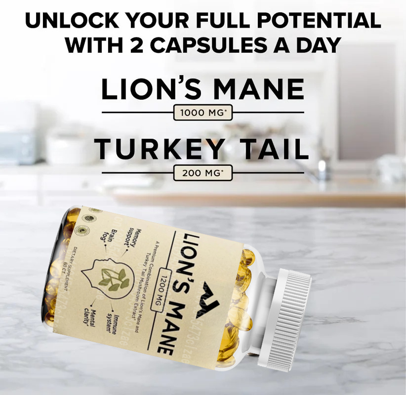 Löwenmähnen-Ergänzungskapseln  – Lion Mane Mushroom Bewertung und Preis