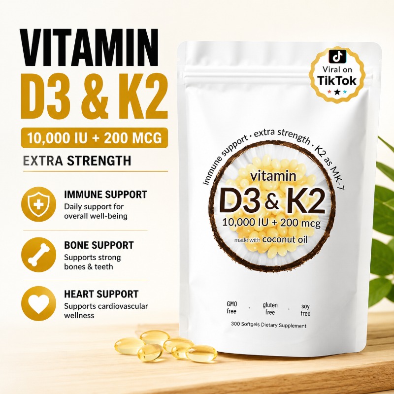 Vitamin D3 10000 IE + K2 MK-7  – Vitamin D3 K2 Drop Bewertung und Preis