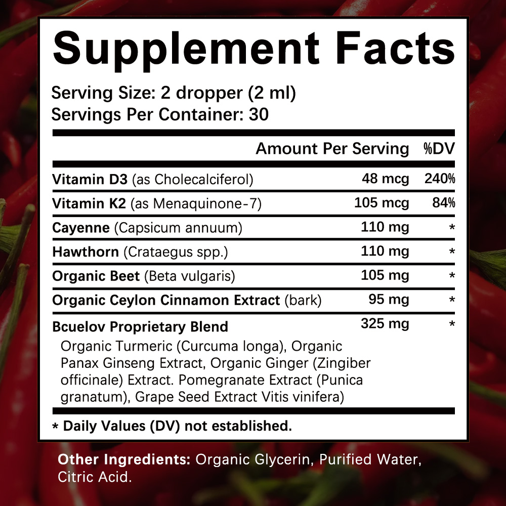 Cayennepfeffer-Tropfen Nahrung – Vitamin D3 K2 Drop Bewertung und Preis
