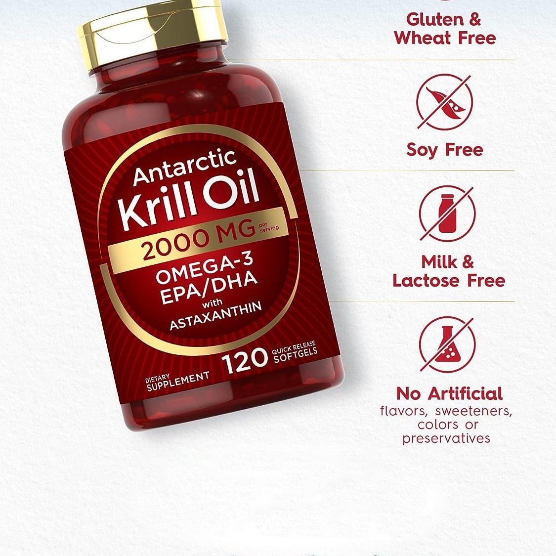 Krillöl-Weichkapseln ergänzen  – Krill Oil Supplement Bewertung und Preis