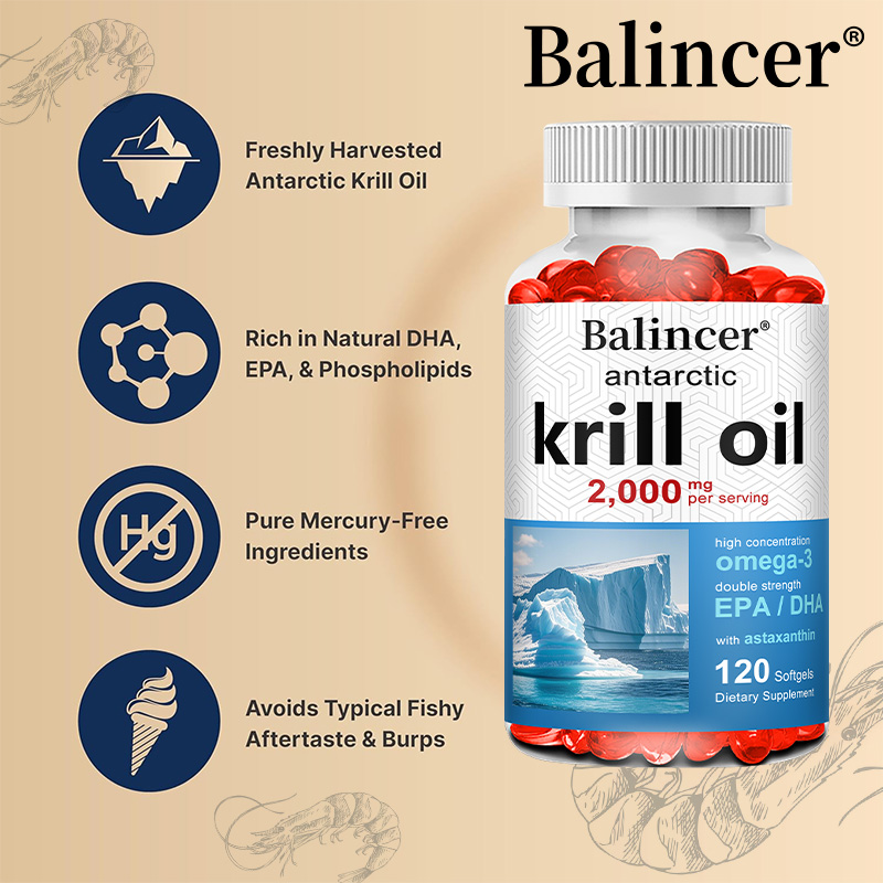 Antarktisches Krillöl 2000 mg  – Krill Oil Supplement Bewertung und Preis