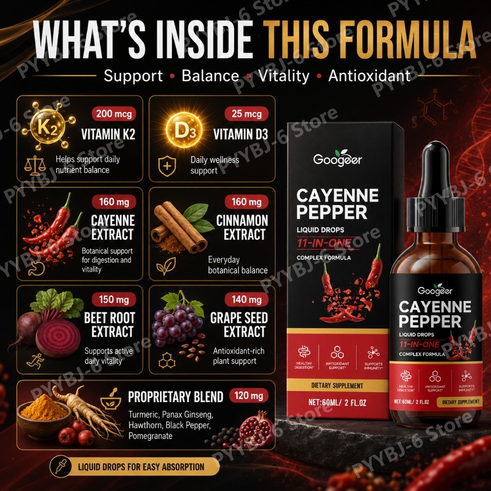 Googeer Cayenne-Pfeffer Flüssi – Vitamin D3 K2 Drop Bewertung und Preis